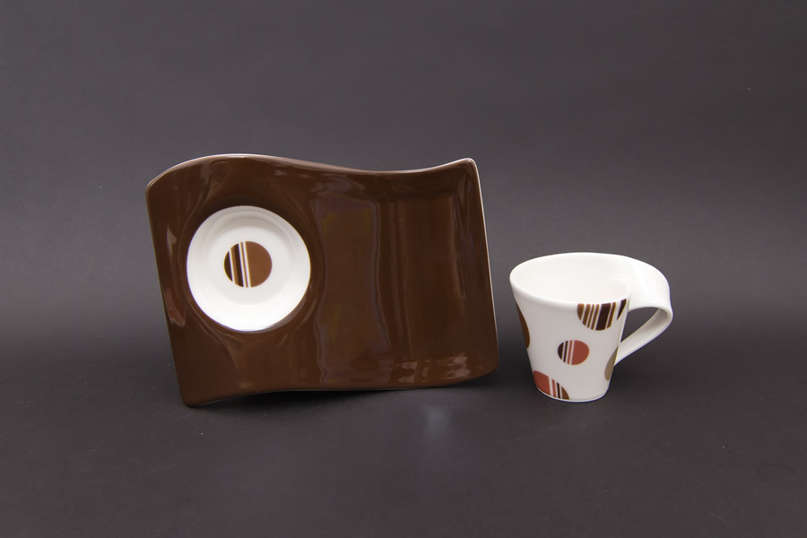 ビレロイ＆ボッホ チョコレートドロップス エスプレッソカップ＆ソーサー