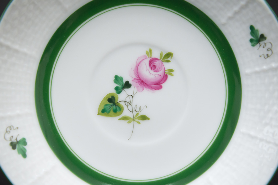 ヘレンド ウィーンの薔薇 モカカップ＆ソーサー