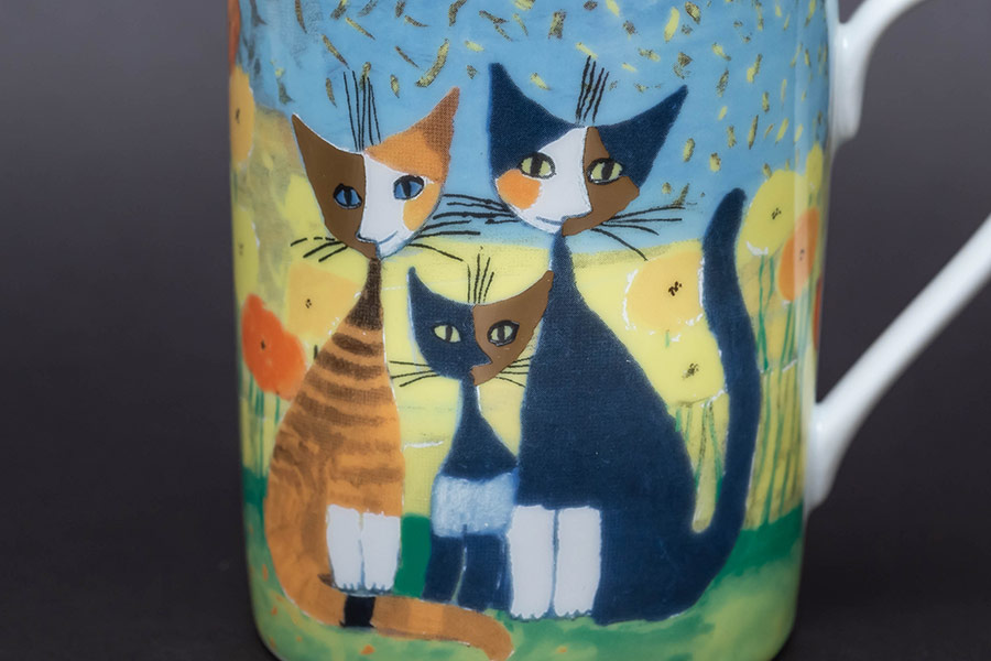 ゲーベル ロジーナキャット『Famiglia di Gatti（猫の家族）』 マグ