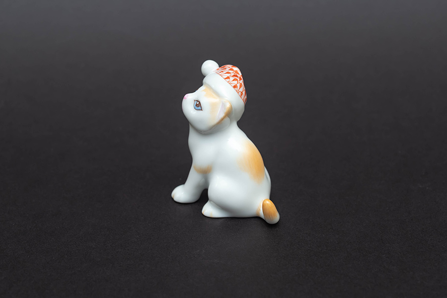 ヘレンド フィギュリン パーティーキャット