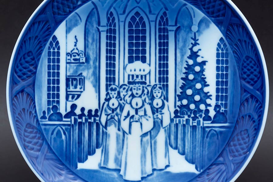 ロイヤル・コペンハーゲン イヤープレート(1991年)『The Festival of Santa Lucia(サンタルチア)』