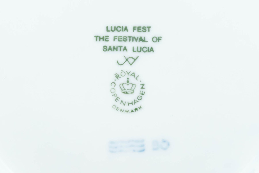 ロイヤル・コペンハーゲン イヤープレート(1991年)『The Festival of Santa Lucia(サンタルチア)』