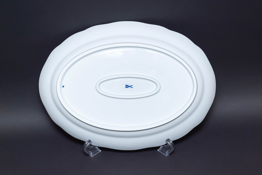 マイセン ブルーオニオン 37cmオーバルプラター