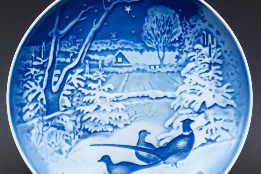 ビング・オー・グレンダール クリスマスプレート（1970年）『Pheasants in the Snow of Christmas』