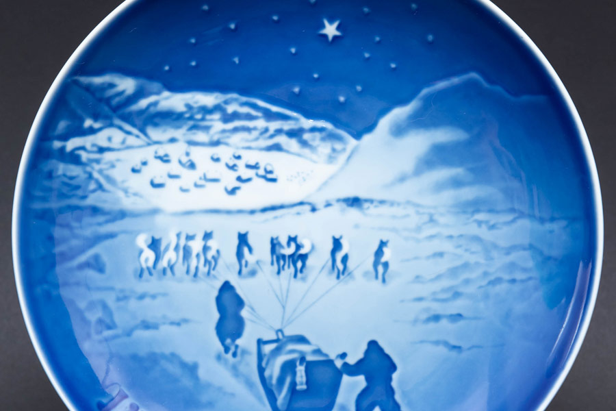 ビング・オー・グレンダール クリスマスプレート(1972年)『Christmas in Greenland』