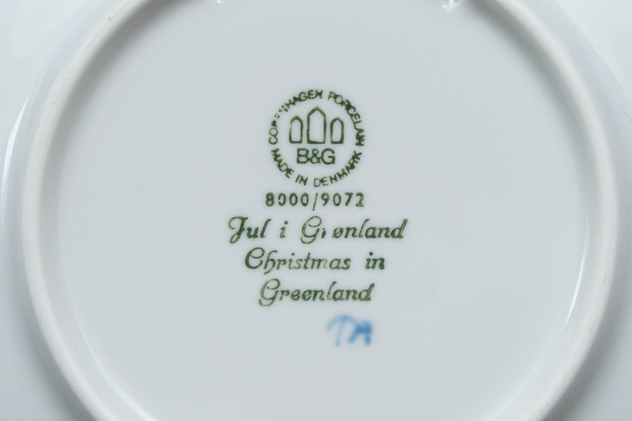 ビング・オー・グレンダール クリスマスプレート(1972年)『Christmas in Greenland』