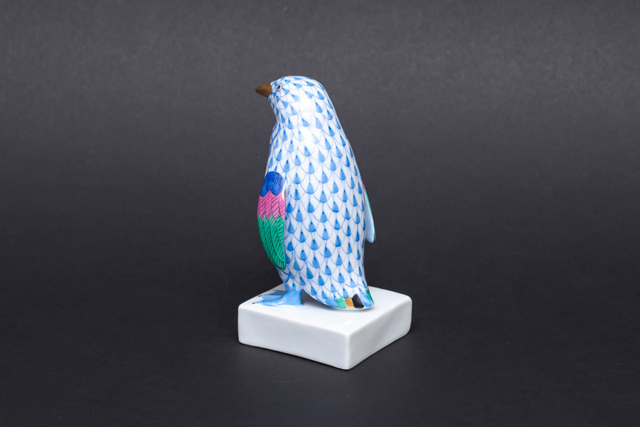 ヘレンド フィギュリン ペンギン(ブルー)
