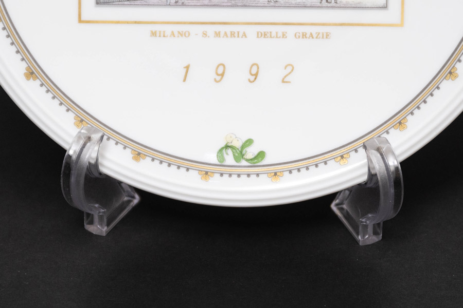 リチャード・ジノリ イヤープレート(1992年)『MILANO – S.MARIAA DELLE GRAZIE(サンタ・マリア・デッレ・グラツィエ教会)』