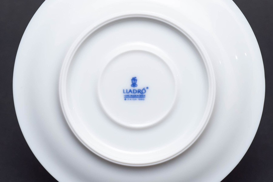 リヤドロ フラワーハンドル(クリビア) デミタスカップ&ソーサー『Taza Clivia con Plato』