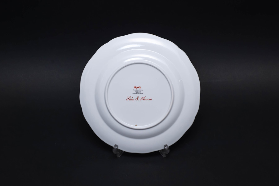 スタッフォードフラワー(シダ&アカシア) 20cmプレート