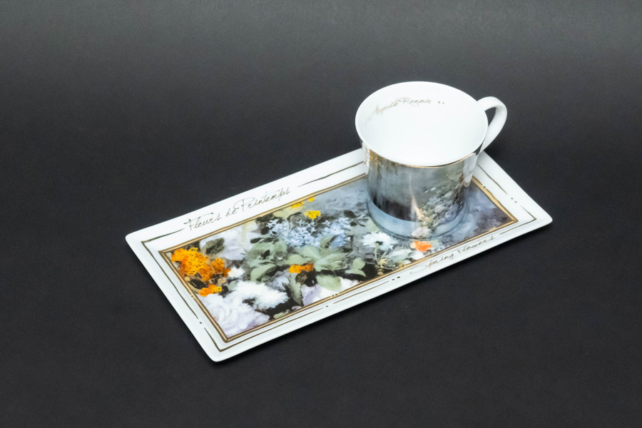 ゲーベル アルティス・オルビス ルノワール『春の花束』 コーヒーカップ＆プラター