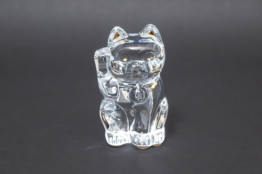 バカラ 招き猫(クリア) Sサイズ